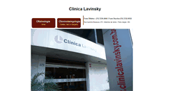 Desktop Screenshot of clinicalavinsky.com.br