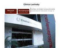 Tablet Screenshot of clinicalavinsky.com.br